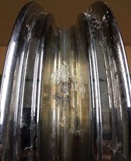 pitted wheels damaged from other sealants