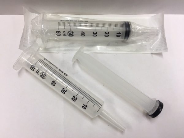 syringes to insert sealant